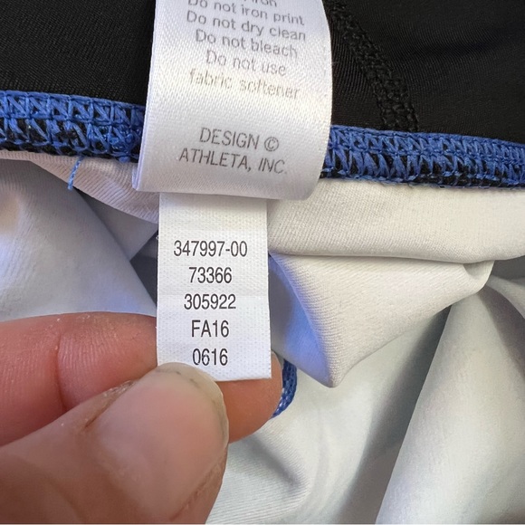 Athleta Small Speed Sonar Tight Leggings Blue Pink Orange Rainbow Ombre - Picture 7 of 10